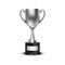 Vector 3d Blank Silver Champion Winner Cup Icon Closeup Closeup on White Background. Design Template of Championship