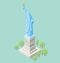 Vector 3d Flat Isometric Monument