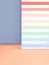 Vector 3D Illustration Minimal Pastel Studio Shot Background with Rainbow Stripe