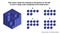 Vector 3d isometric graphic of cubes shapes a logical reasoning question