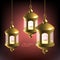 Vector 3D Muslim Oil Lamp.