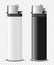 Vector 3d Realistic Blank White and Black Cigarette Lighter Set Closeup Isolated. Design Template for Advertising