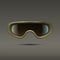 Vector 3d Realistic Military, Industrial Green Safety Glasses Icon Closeup Isolated on Green Background. Transparent