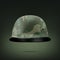 Vector 3d Realistic Military Protect Helmet Icon Closeup. Helmet, Army Symbol of Defense and Protect. Soldier Helmet