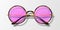 Vector 3d Realistic Modern Unisex Frame Glasses. Leopard Color Frame. Pink Transparent Sunglasses for Women and Men