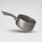 Vector 3d realistic pan, stewpan for cooking food. Kitchenware.