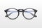 Vector 3d Realistic Plastic Round Black Rimmed Eye Glasses Icon Closeup Isolated on White Background. Women, Men, Unisex