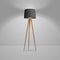 Vector 3d Realistic Render Illuminated Lamp Closeup. Floor Lamp. Template of Electric Torchere for Interior Design