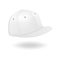 Vector 3d Realistic Render White Blank Baseball Snapback Cap Icon Closeup Isolated on White Background. Design Template