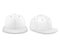 Vector 3d Realistic Render White Blank Baseball Snapback Cap Icon Set Closeup Isolated on White Background. Design