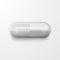 Vector 3d Realistic White Pharmaceutical Medical Pill, Capsule, Tablet on White Background. Top, Front View. Flat Lay