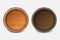 Vector 3d Realistic Wooden Barrel Lid for Storing Alcoholic Beverages Set. Brown Beer, Wine Wooden Barrels. High