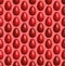 Vector 3D red dyed easter eggs on pink seamless pattern