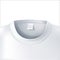 Vector 3d t shirt collar closeup white mockup