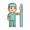 Vector 8 bit pixel surgeon for design