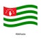 Vector Abkhazia flag