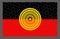 Vector aboriginal flag design.