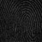 Vector abstract binary representation of fingerprint. Cyber thumbprint grayscale pattern composed of numbers.