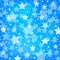 Vector abstract blue background with glitter stars