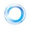 Vector abstract blue circle. Banner, Logo design template .