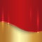 Vector abstract cherry red and gold metallic