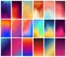 Vector abstract colorful holographic gradient backgrounds abstract gradient blurs trendy vibrant fluid colors