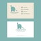 Vector abstract creative  business card for your child park or toy shop.