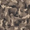 Vector abstract desert brown color camouflage seamless pattern.