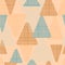 Vector abstract fabric triangles seamless pattern