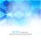 Vector Abstract geometric background. Template brochure design. Blue hexagon shape EPS10