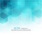 Vector Abstract geometric background. Template brochure design. Blue hexagon shape EPS10