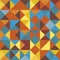 Vector abstract geometric cube and triangle angular colorful pattern.