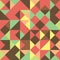 Vector abstract geometric cube and triangle angular colorful pattern.