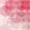 Vector abstract geometric hexagonal background. Light subtle pink