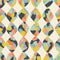 Vector abstract geometric multi color illustration seamless repeat pattern