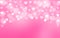 Vector Abstract Hearts, Sparkles and Bokeh in Pink Background