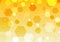 Vector Abstract Hexagons Texture in Yellow Gradient Background