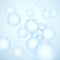Vector abstract light blue glossy molecule design. Atoms illustration. Medical background for science banner or flyer. Molecular