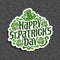 Vector abstract logo for St. Patrick`s Day