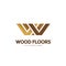 Vector abstract logo template. Logo design for parquet, laminate, flooring, tiles. Wood floors