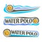 Vector abstract logo for Water Polo Ball