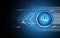 Vector abstract power button technology concept background