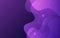 Vector Abstract Purple Gradient Fluid Style Background with Curving Lines and Circles