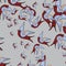 Vector abstract seamless spring pattern with old school swallow birds isolated on gray background