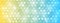 Vector Abstract Squares and Halftone Dots Texture in Pastel Blue and Yellow Gradient Background Banner