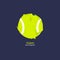 Vector abstract tennis ball. Grunge sport element for design poster, cover, flyer, t-shirt.