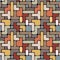 Vector abstract tetris background - vintage seamle