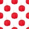 Vector acerola berry seamless pattern. Cherry superfood. Cartoon flat style