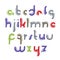Vector acrylic alphabet letters set, hand-drawn script,
