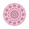 Vector adult coloring book circular pattern mandala flower colored old pink - floral background